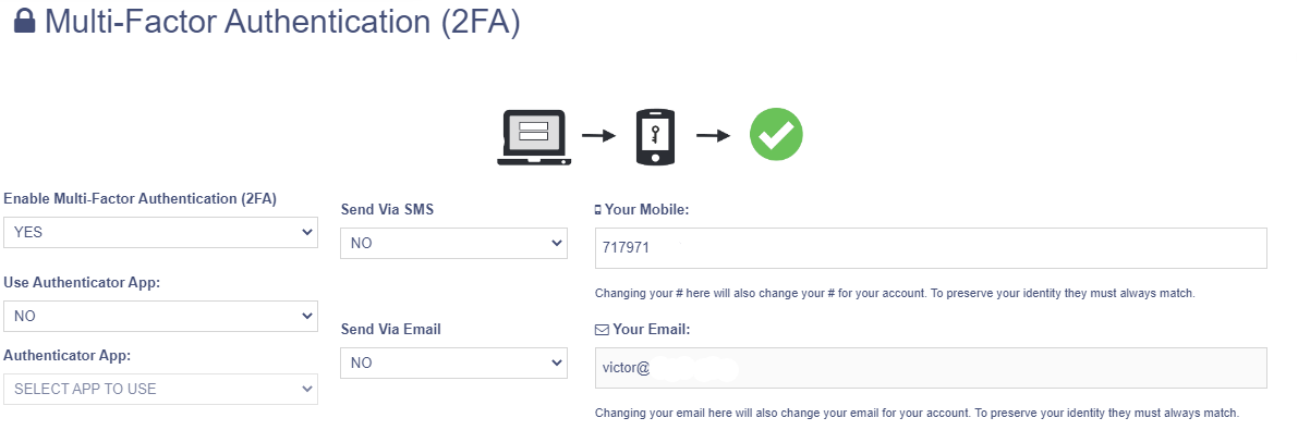 LucidTrac Standard MFA Features LucidTrac Supports Authy MFA Tool