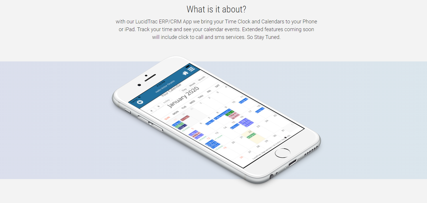 LucidTrac Mobile ERP LucidTrac Mobile ERP